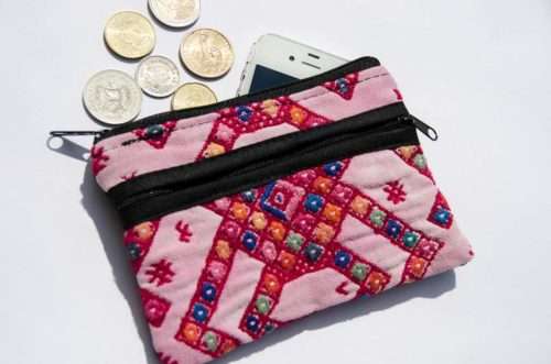Huipil 3 Zipper Pouch "S"