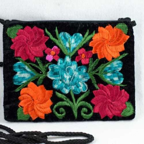 Embroidered Velvet Pouch “M”