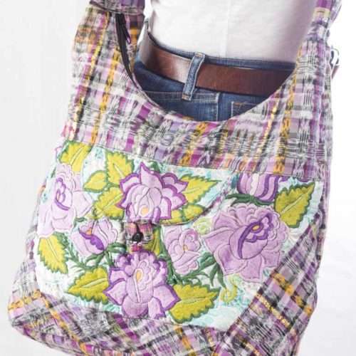 Floral Design Crossbody Bag