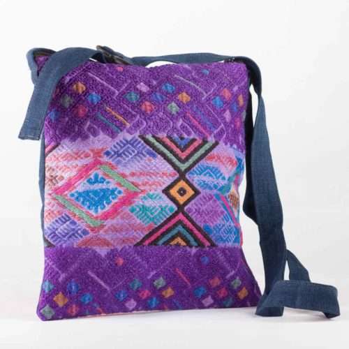 Square Huipil Crossbody Bag