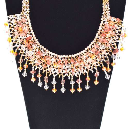 Crystalin Beaded Necklace