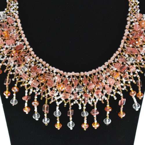 Crystalin Beaded Necklace