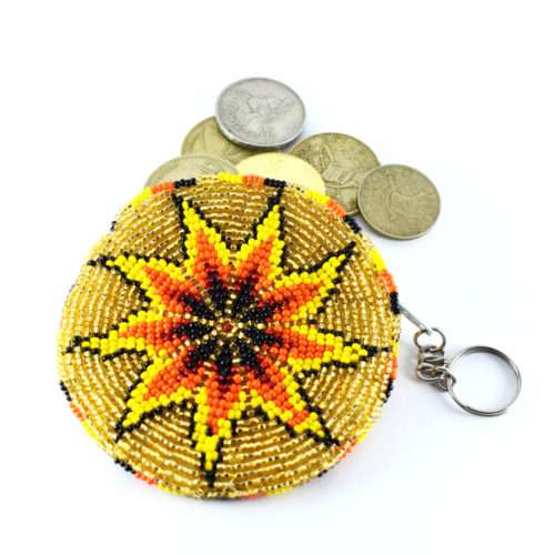 Beaded Round Coin Purse