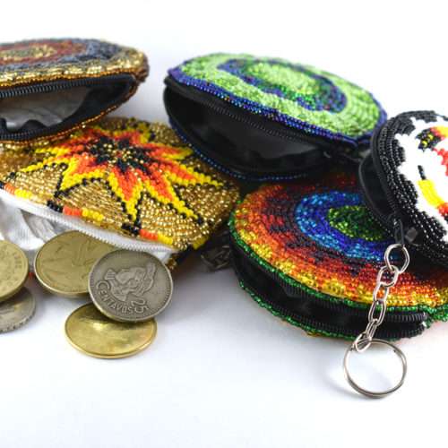 Beaded Round Coin Purse