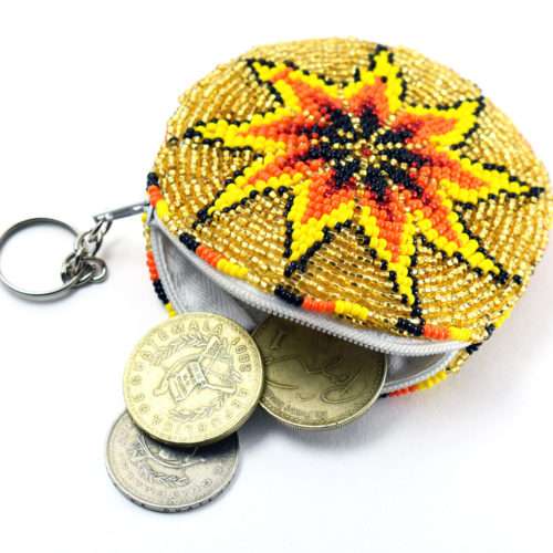 Beaded Round Coin Purse