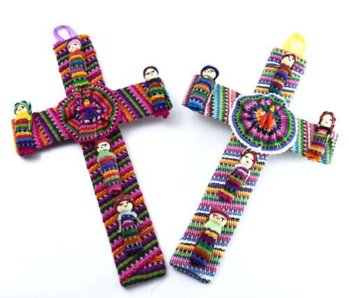 Decorative Cross with Worry Dolls "L" - Image 5