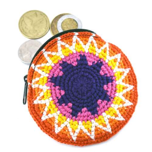 Round Crochet Coin Purse