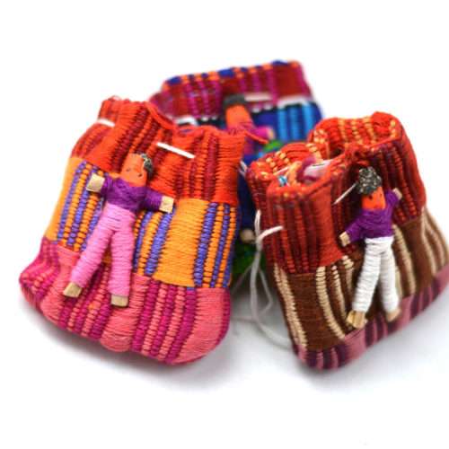 Doz. of Worry Dolls in Panal Pouches “S”