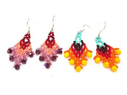 Pair of Crystal Drop Earrings - Image 3