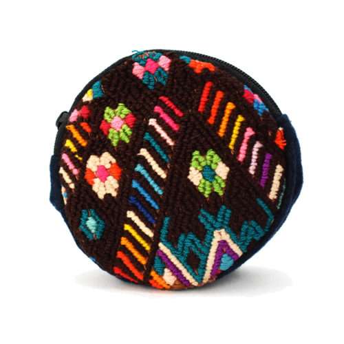 Round Huipil Coin Purse