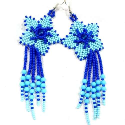 Pair of Starfish Earrings with Fringe