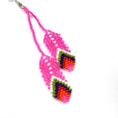 Pair of 2 Dangling Feather Earring