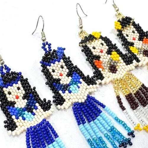 Pair Girl with Fringe Earring