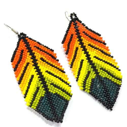Pair Feather Large Earring