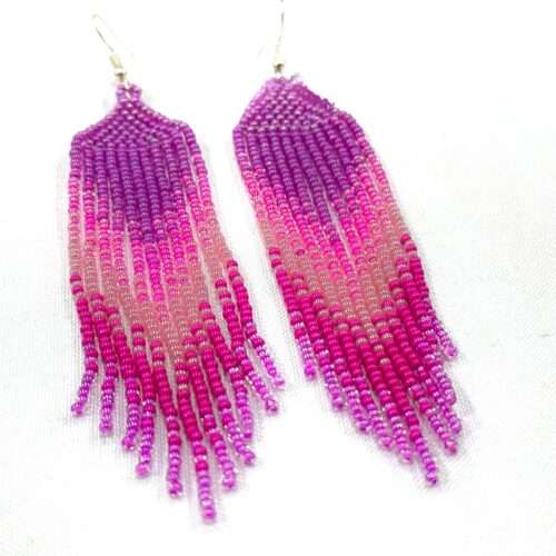 Pair of Long Fringe Earrings