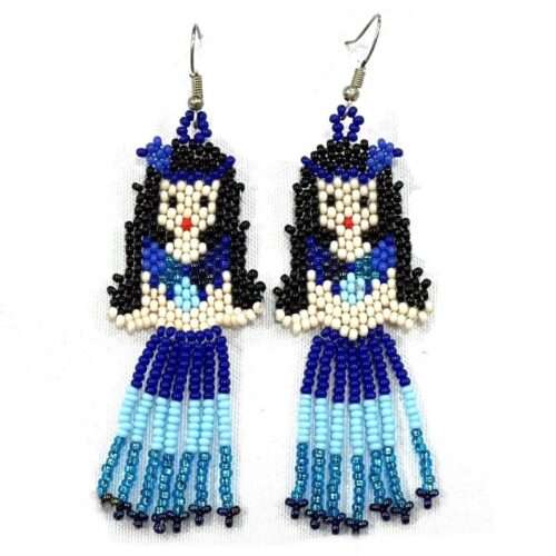 Pair Girl with Fringe Earring