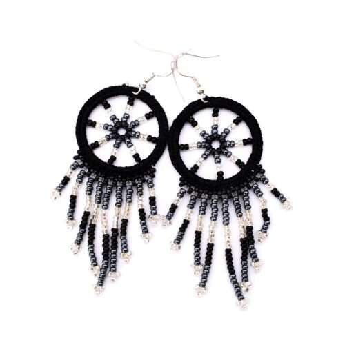 Pair of Crochet Dream Catcher Earrings