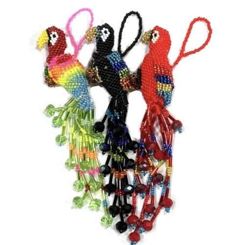 Doz. Beaded Cockatoo Ornament