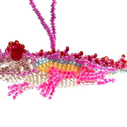 Doz. Beaded Multicolor Crocodile Ornament