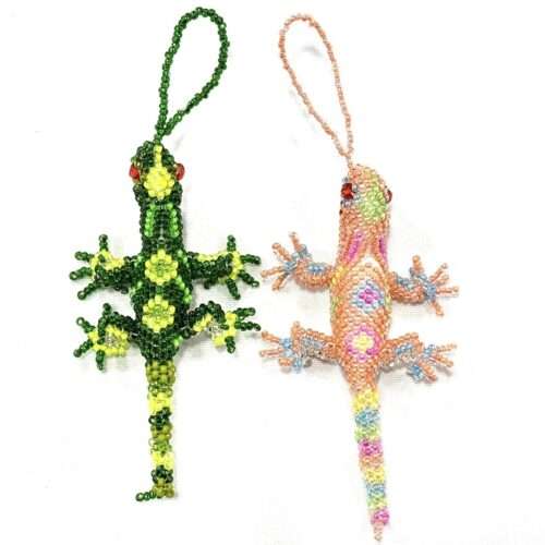 Doz. Beaded Lizard Ornament