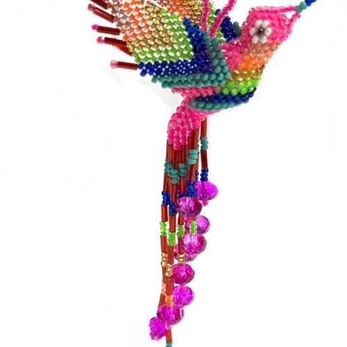 Doz. Beaded Hummingbird “L” Ornament