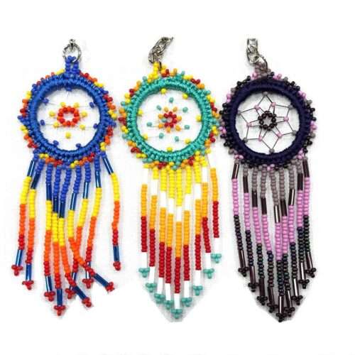 Doz. Beaded Dreamcatcher Keychain