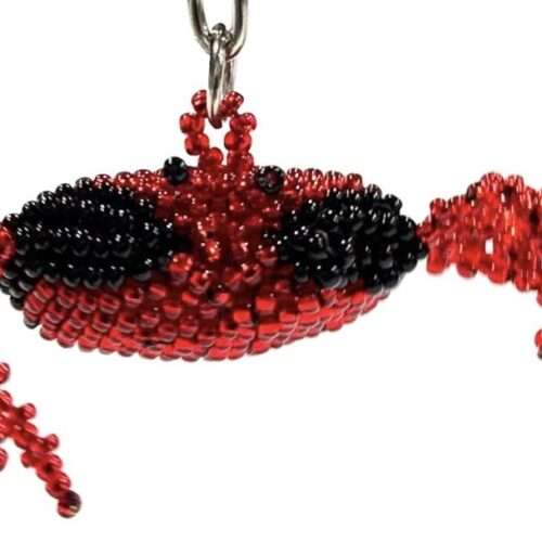 Doz. Beaded Crab Keychain