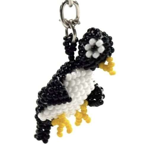Doz. Beaded Penguin Keychain