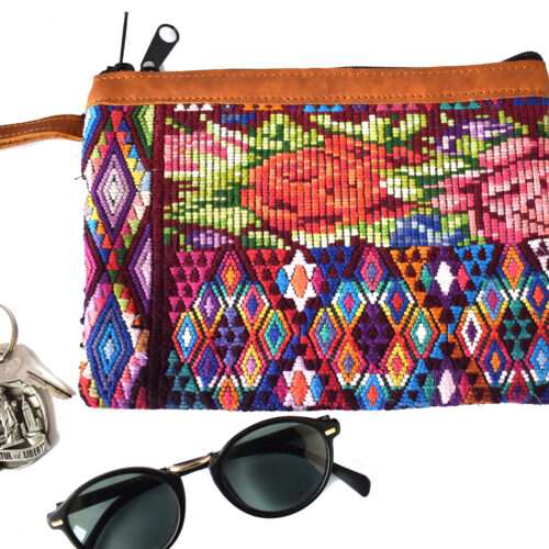 Geo Huipil Wristlet “L”